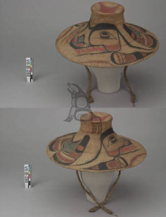 Spurce Root Hat with Painting