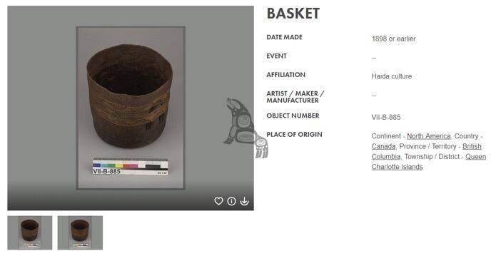Basket with False Embroidery
