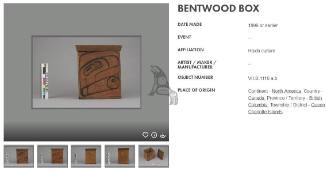 Painted Bentwood Box
