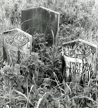 Moses & Tiney Bell's headstones.