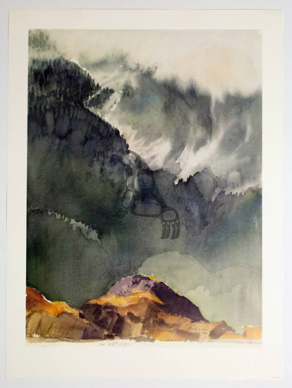 Lithograph Print of Seal Inlet by Rudi Kovach