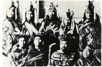 Group of 9 men in Regalia