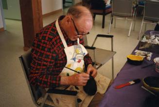 Haida Elders Making Crafts