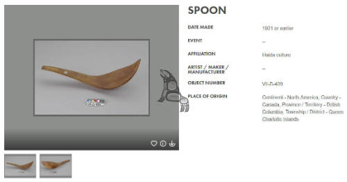 Mountain Goat Horn Spoon