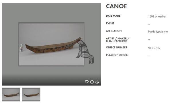 Model Canoe