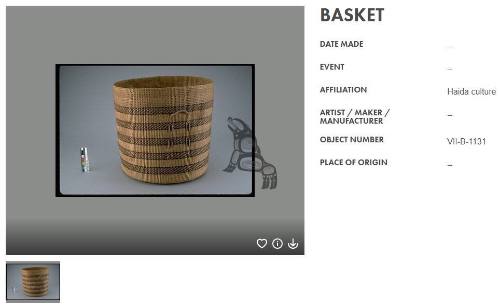 Spruce Root Basket