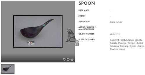 Mountain Goat Horn Spoon