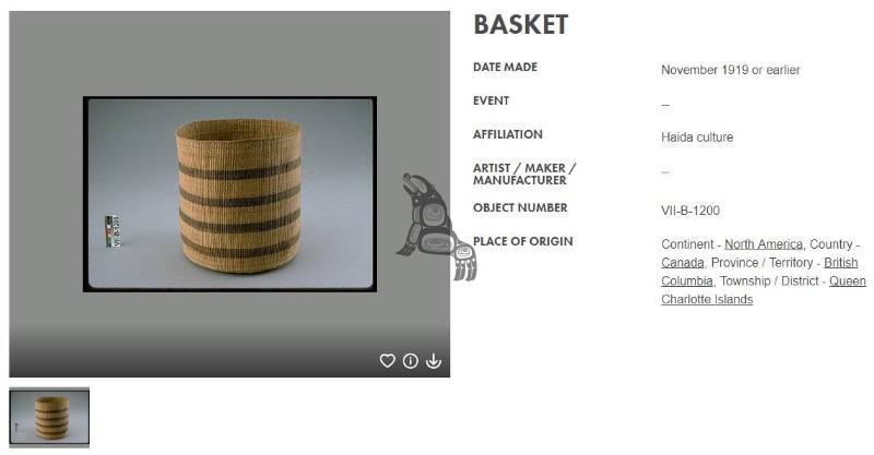 Spruce Root Basket