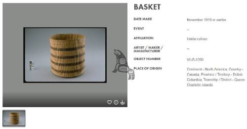 Spruce Root Basket