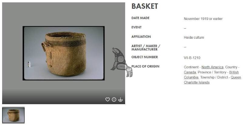 Spruce Root Basket