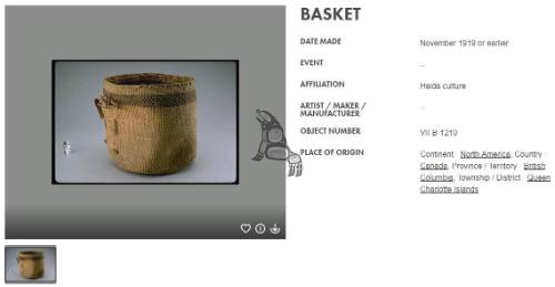 Spruce Root Basket