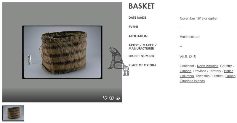 Spruce Root Basket