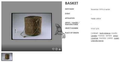 Spruce Root Basket