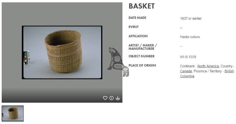 Spruce Root Basket