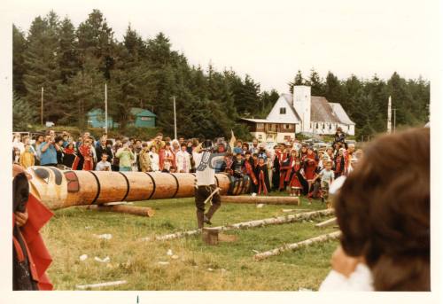 Old Massett Pole Raising