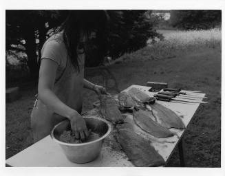 Lisa Hageman Preparing Fish for Smoking