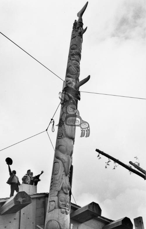 Rooftop Cheer After Pole Raising