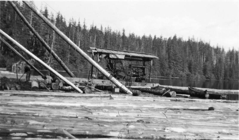 Mayer Lake - Pole Logging