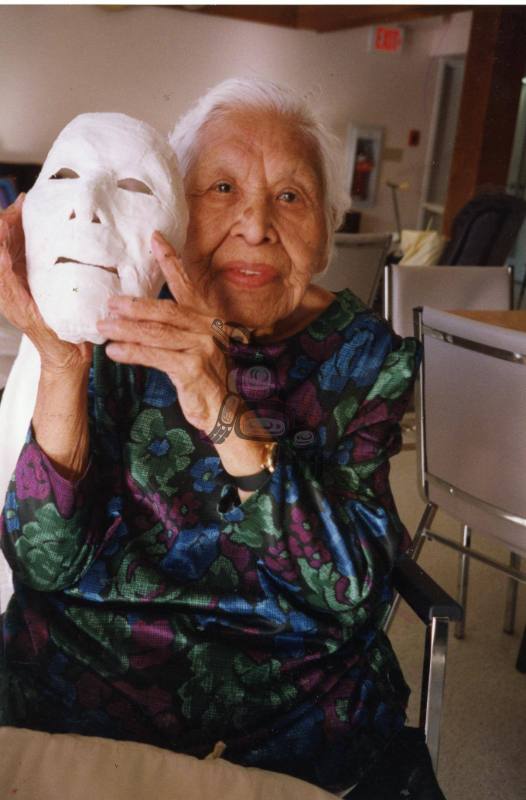 Haida Elders Making Crafts